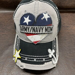 Army MOM USA Love Hat Navy Mom Marine 