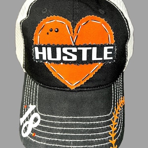 Custom colors BASEBALL heart mesh back hat - personalized with number and your colors - team- travel baseball - mom - nana-grandma-aunt