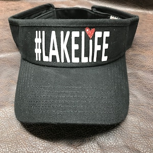 LAKE LIFE visor - lake girl hat - customizable - custom colors