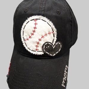 Baseball LOVE Mom Bling patch Hat - customizable hat - personalized with name number and colors - gift for mom sister aunt grandma nana mimi
