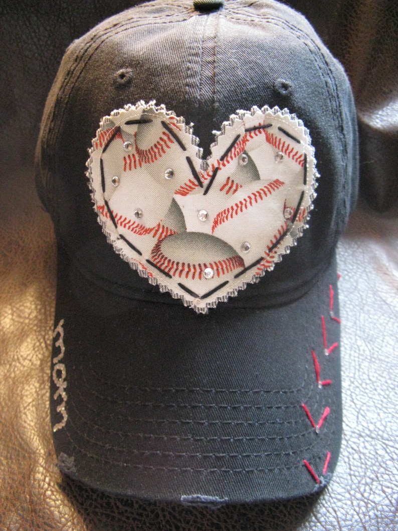Baseball MOM Customized Crystal Vintage Baseball Capbaseball Etsy