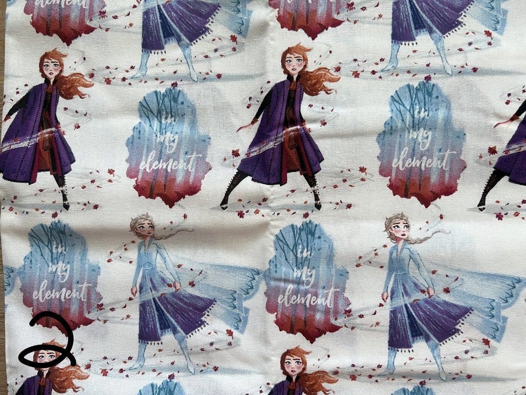 Disney's Frozen Cotton Fabric Anna Elsa Olaf 100 Cotton Fabric by the
