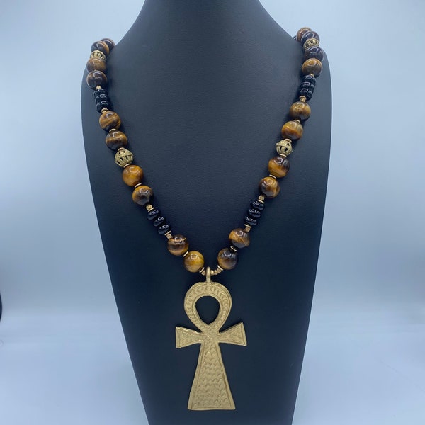 African Wooden Necklace Men Etsy