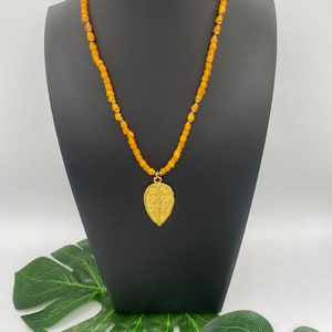 Recycled glass Asante Pendant Necklace - Gift, womens African Necklace, womans Ethnic Necklace, African Necklace, Afrocentric, boho,
