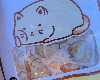 Bread Cat Sticker Flakes 40 Piece Set