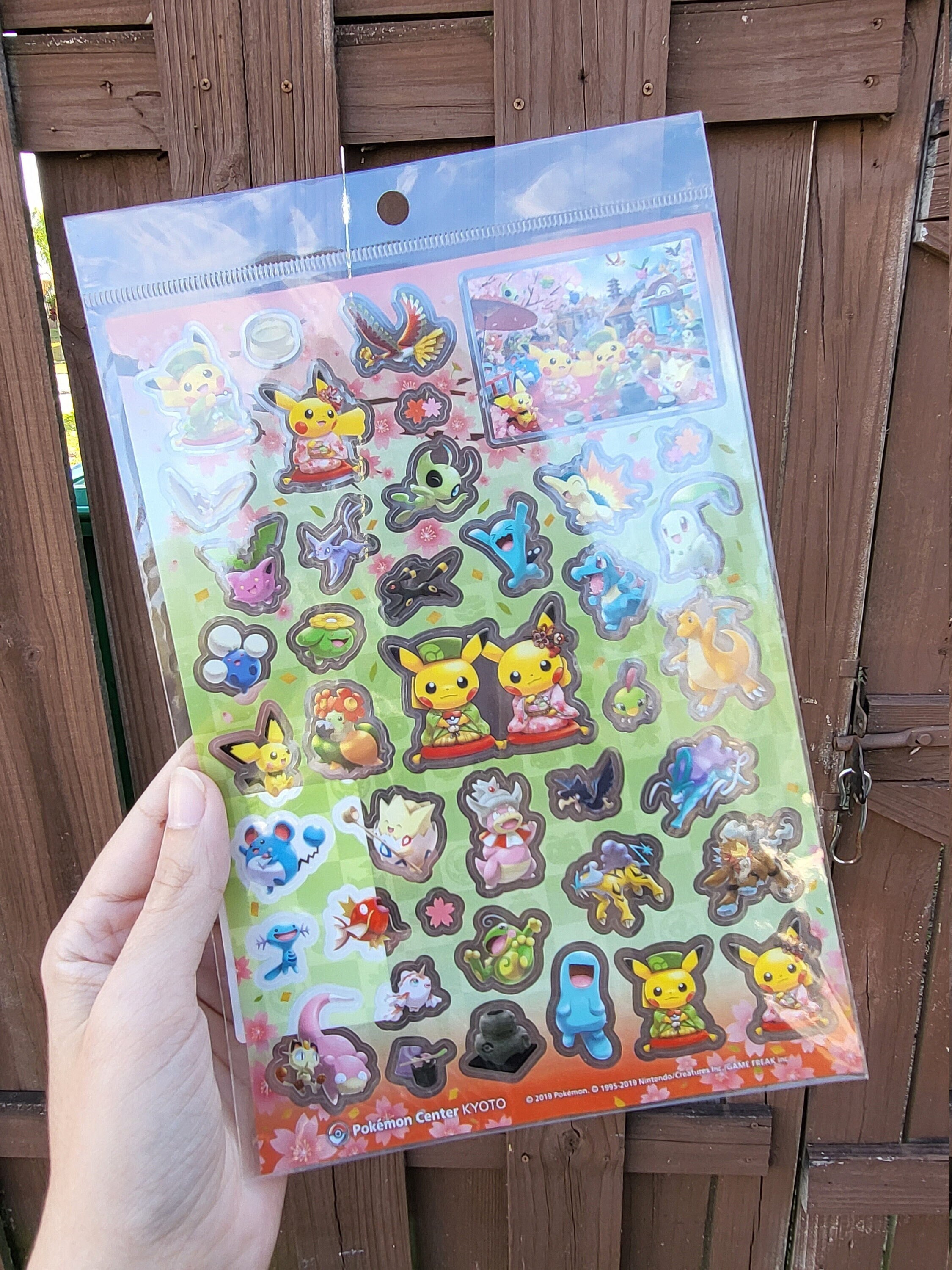 Pokemon Center Kyoto Japan Only 2019 Pokemon New Years Sticker 