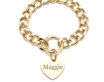 Chain Cat Collar, Medium Cuban Link Cat Necklace, Lightweight Cat Jewelry