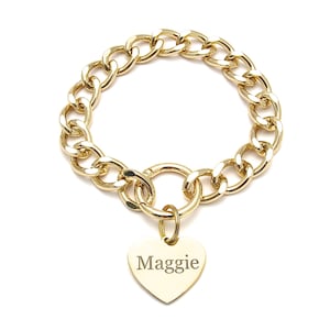 Kette Katzenhalsband, Medium Cuban Link Katzenhalskette, Leichter Katzenschmuck