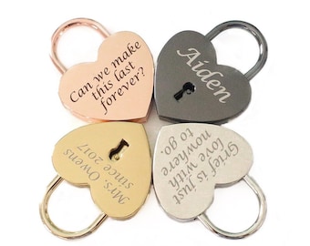 Custom Engraved Padlock, Unity Ceremony, Personalized Love Lock, Wedding Card Box, Wedding Gift, Love Bridge Padlock, Valentine's Day Gift