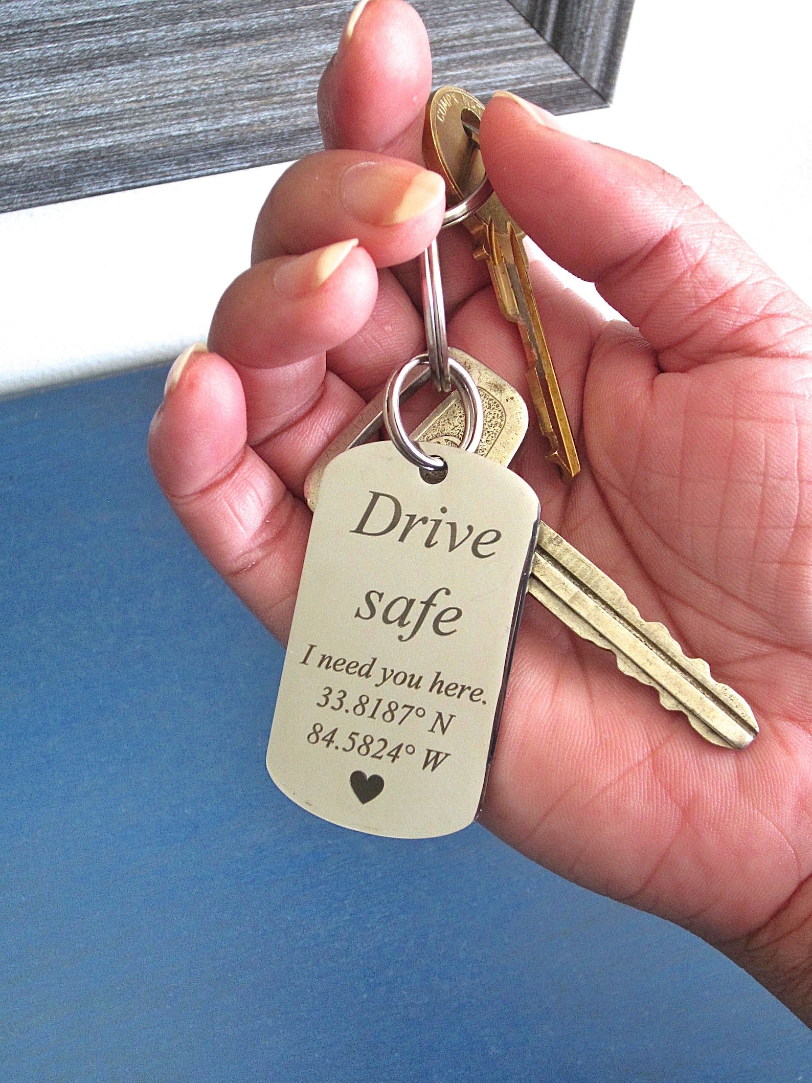 Dog Lover Keychain Funny Gift Idea Custom Black Keychain Etsy