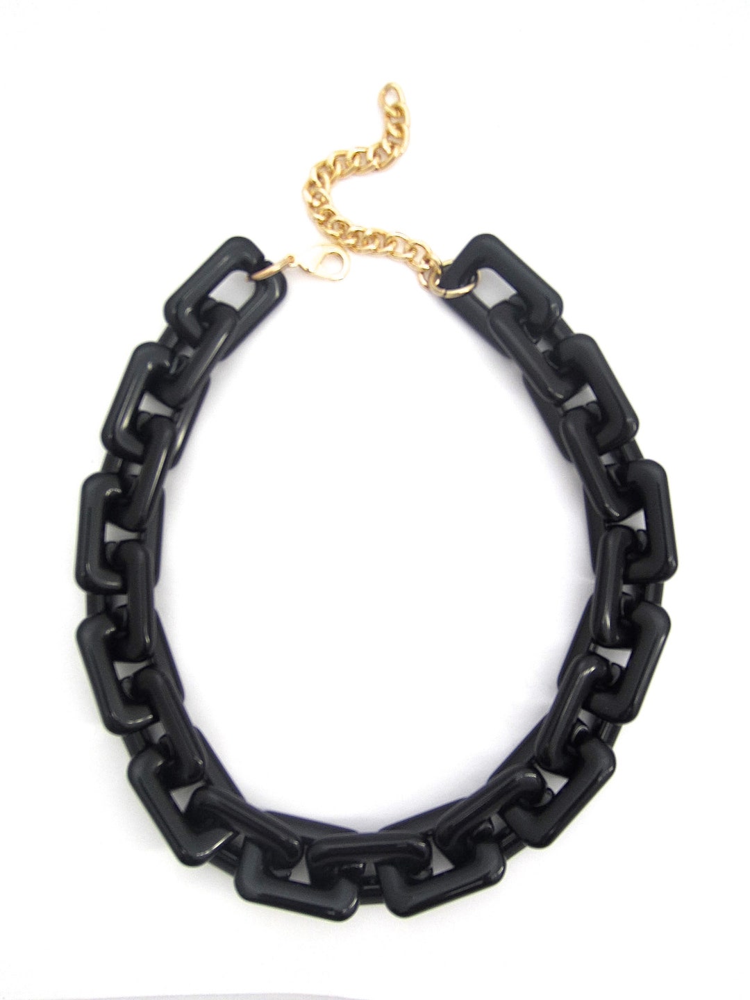 Chunky Resin Link Necklace main image 1