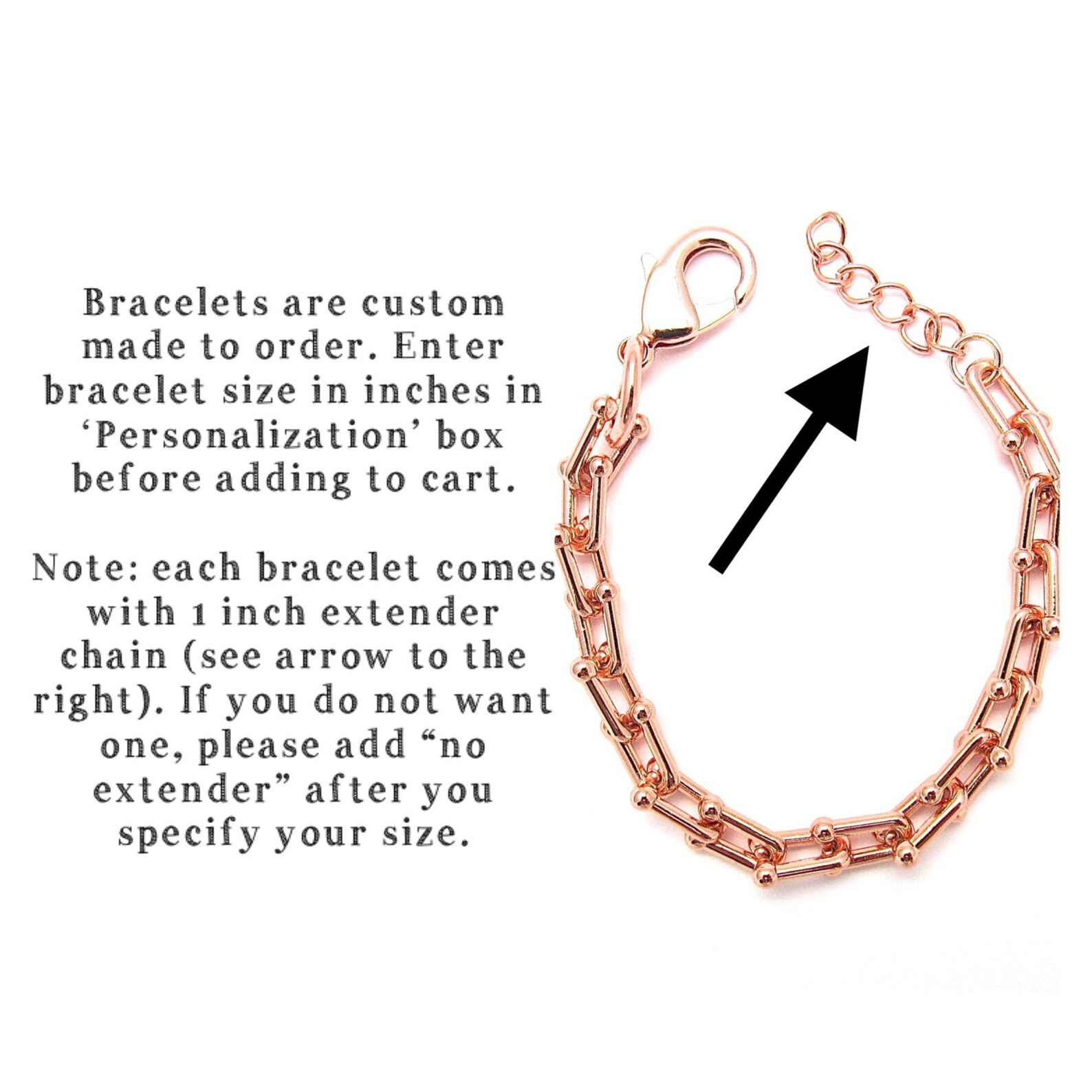 Rose Gold Bracelets Tiffany Style Bracelet Paper Clip Chain Etsy