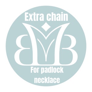 Extra chain for padlock necklace