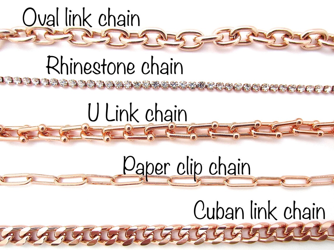 Rose Gold Bracelets Tiffany Style Bracelet Paper Clip Chain Etsy