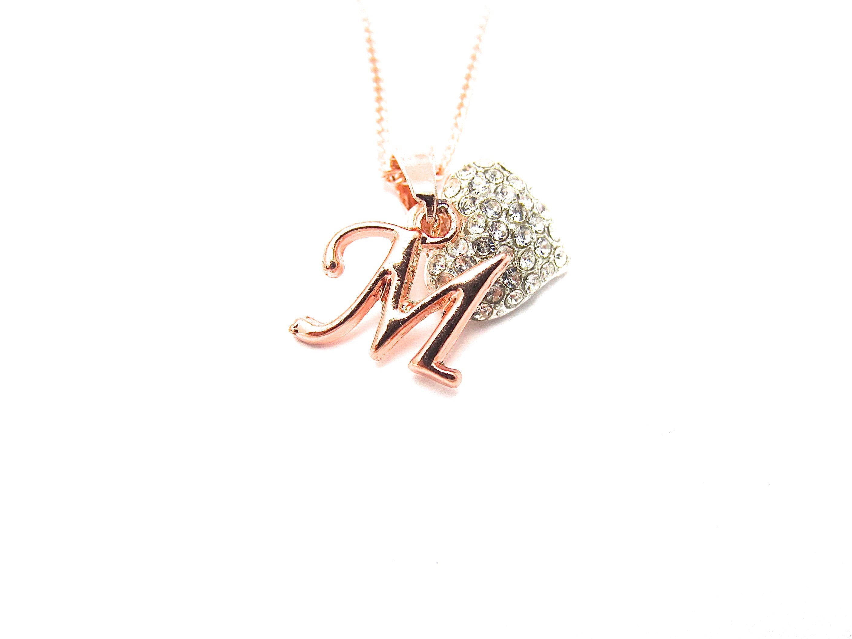 Rose Gold Initial - Etsy