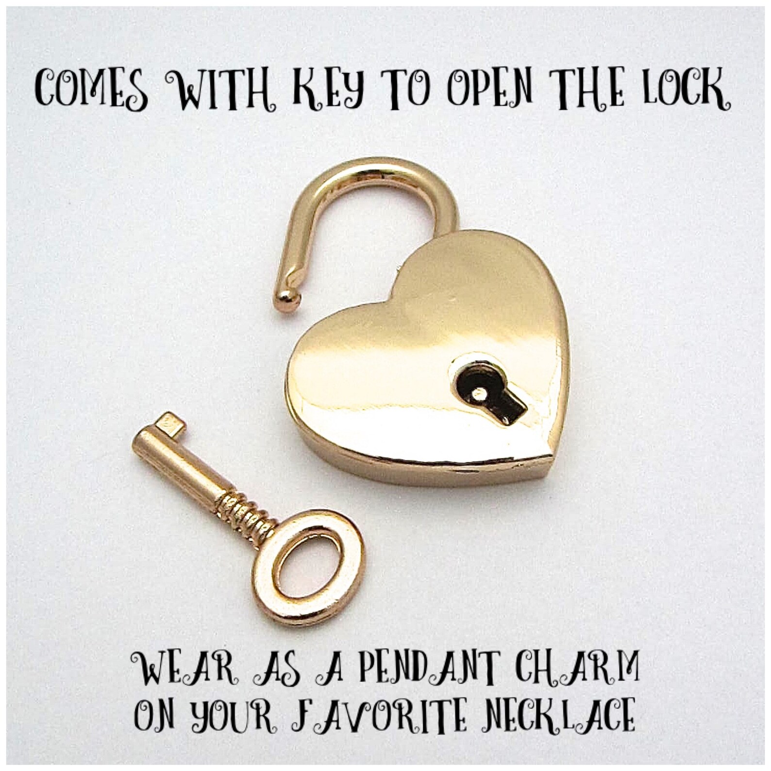 Engraved Lock Necklace Lightweight Cuban Link Choker Day Etsy