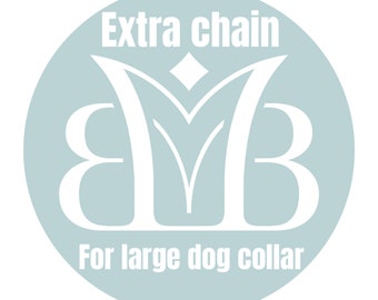 Extra chain for large collar extension