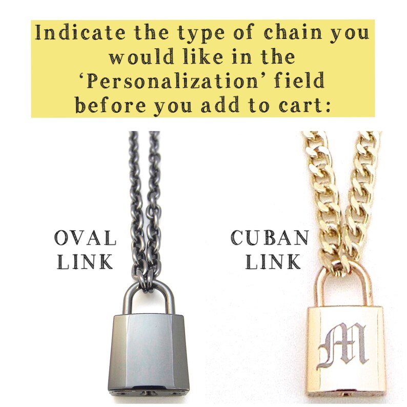 Engraved Padlock Necklace Custom Lock and Key Set Gold Day Etsy