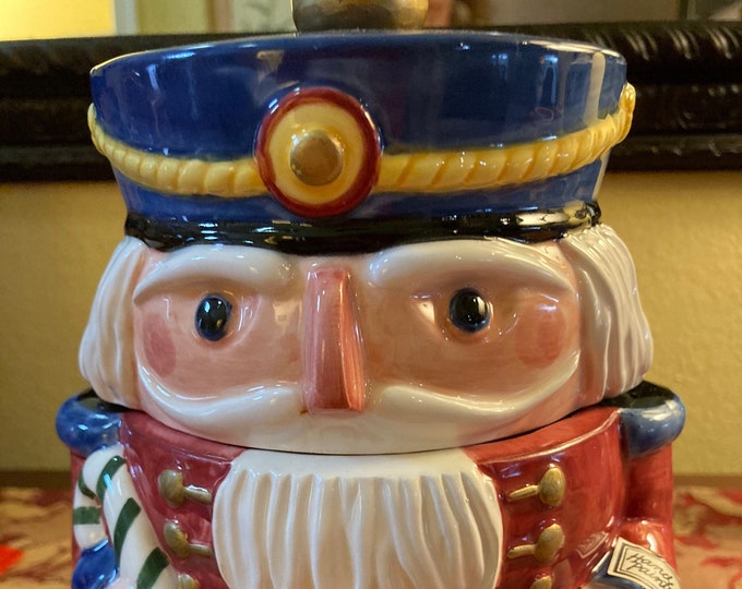 Fitz and Floyd Nutcracker Cookie Jar Price Reduced Etsy