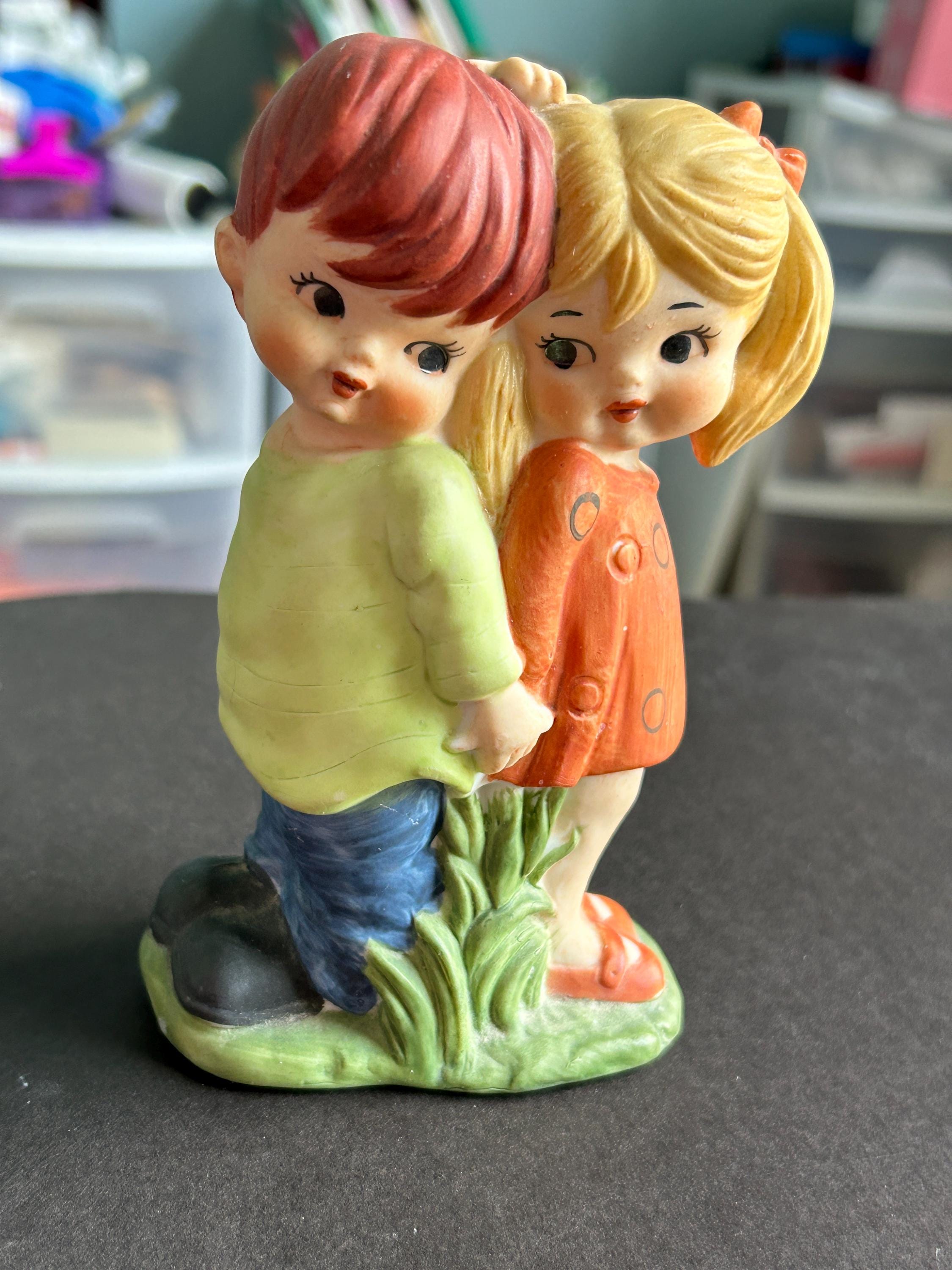 Made in Japan Ceramic Boy and Girl Figurines - Etsy