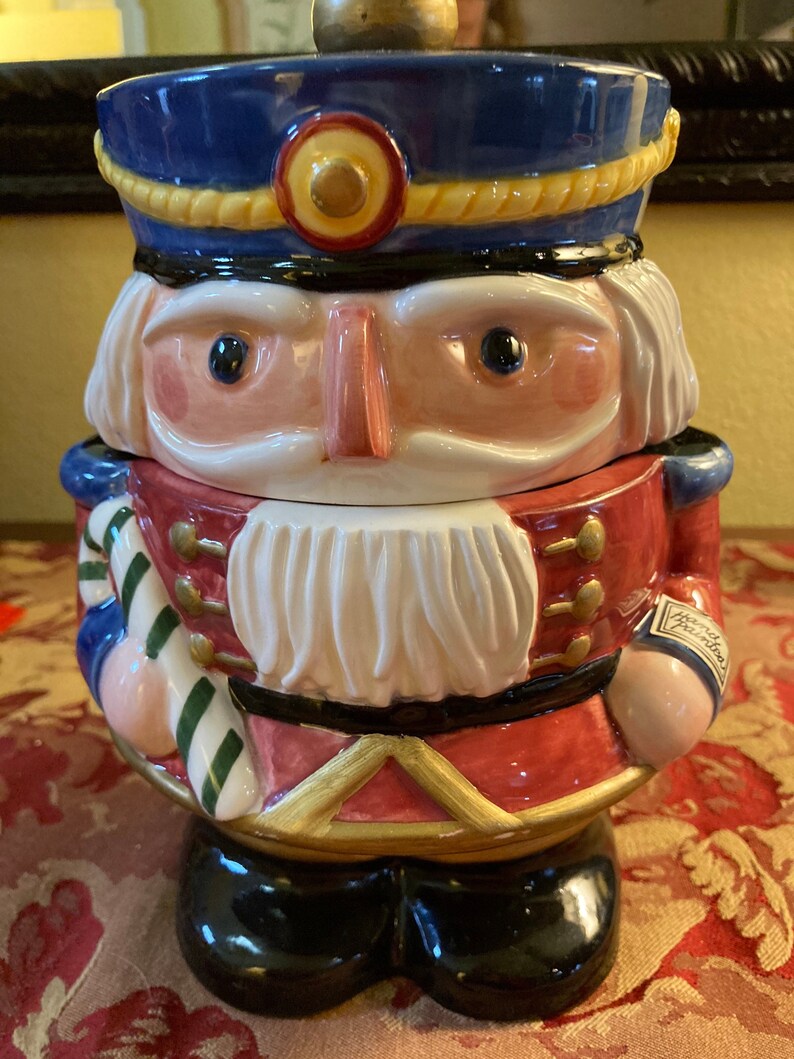 Fitz and Floyd Nutcracker Cookie Jar Price Reduced Etsy