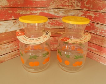 Juice Carafes (2) by Federal Glass Company - One Quart