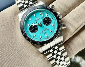 Tudor Black Bay Chrono, nuevo lanzamiento, color azul flamenco turquesa M79360N-0024