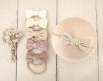 Baby-Stirnband, Haarschleife, Neugeborenen Bogen Stirnband, Baby-Dusche-Geschenk, Säugling Mädchen Fotografie Requisite, Neugeborene Nylon Stirnband, klassische Bogen Stirnband