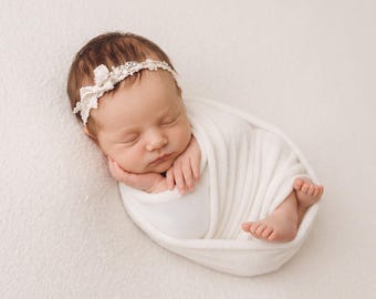 Newborn Stretch Wrap, Baby Photography Prop, Plush Baby Wrap, Newborn Photo Prop, Stretch Fabric Wrap, Signature Studio Wrap