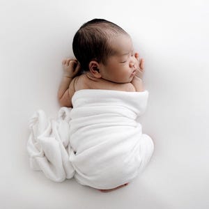 Nyföddfotograferingsrekvisita, bönpåse, tygbakgrund, stretchfiltfotografering, fotorekvisita, nyfödddroppe, Essential Studio-droppe elfenben bild 7
