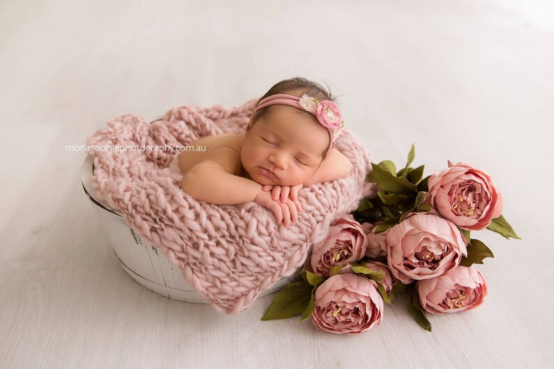 NEWBORN BLANKET SET of 3 Knit Baby Blanket Knit Newborn | Etsy