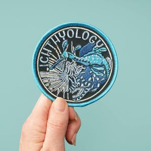 Ichthyologie Aufnäher: Drachenaal, Feuerfisch, Seedrachen Embroidery