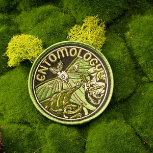 Entomology Patch: Atlas Beetle, Luna Moth, Flower Mantis Sew-on