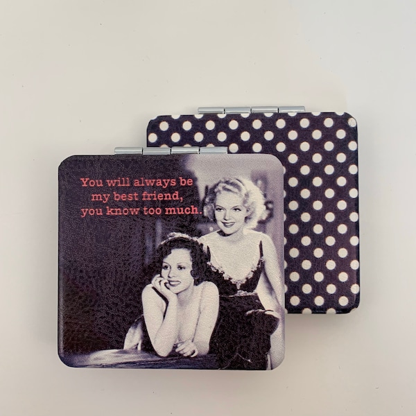 Espejo compacto- mejor amigo que sabes demasiado