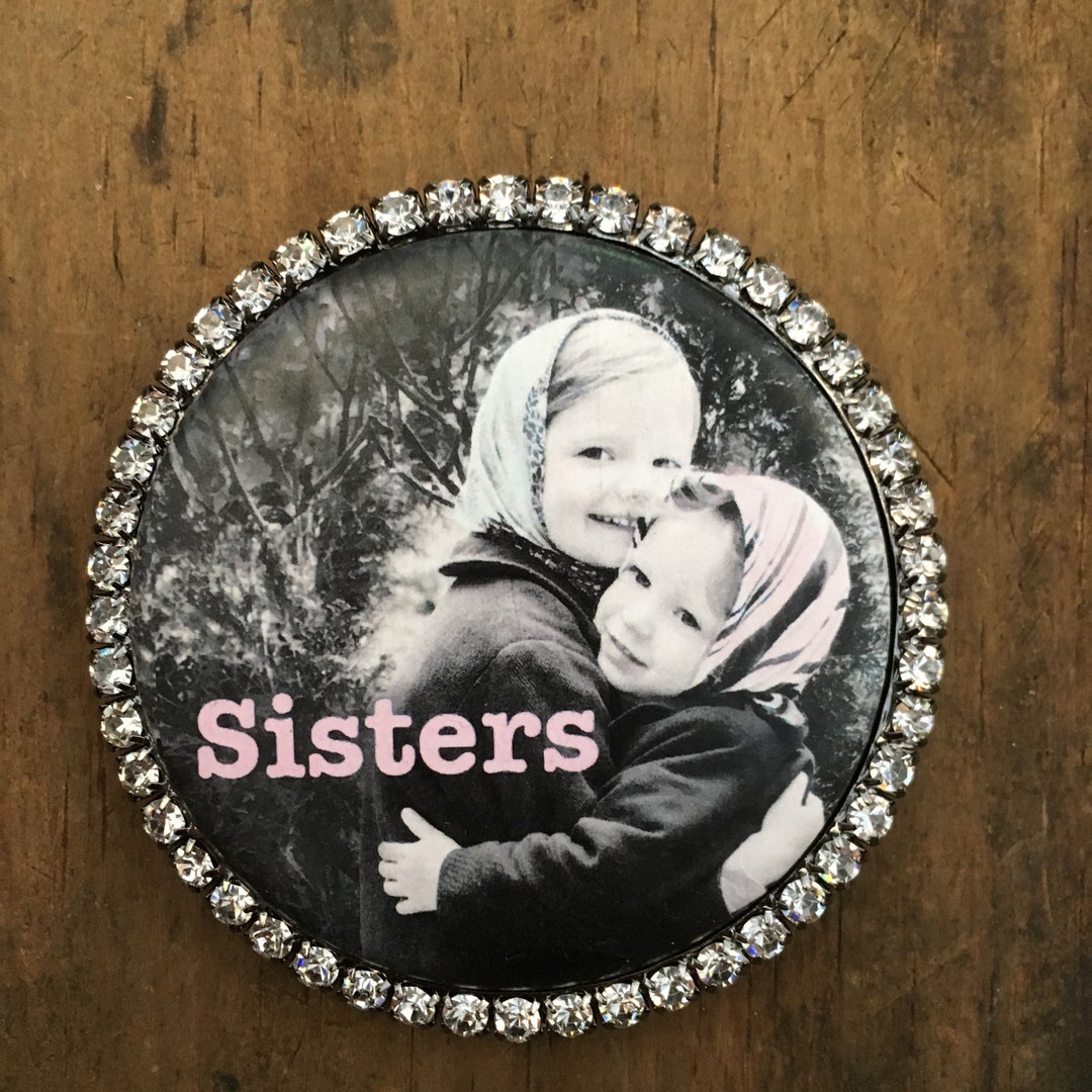 Rhinestone Round Magnet-sisters - Etsy