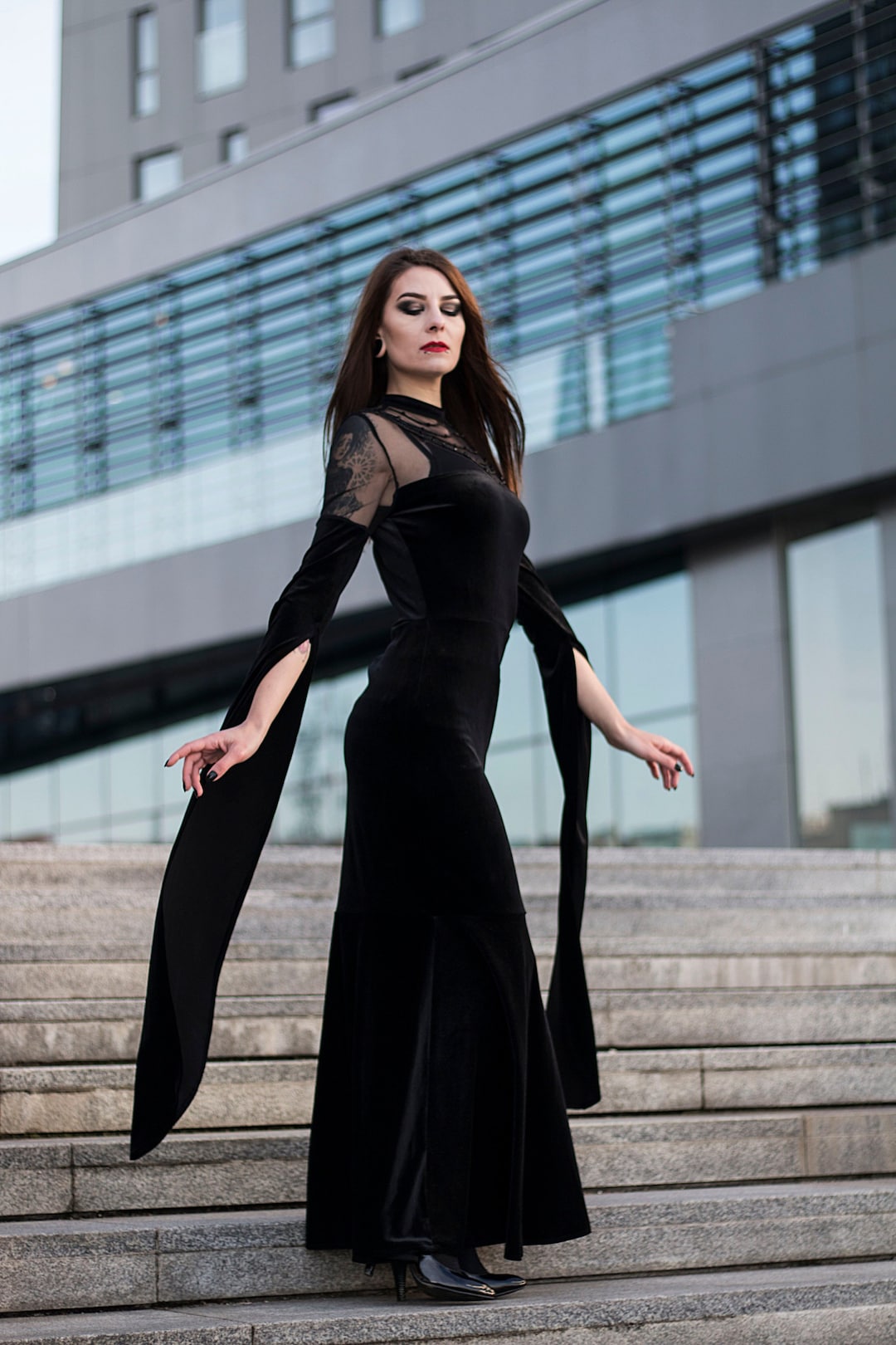 long dress with belt zara ZARA. Two-tone satin long dress. TM – Hibuy market main image 0