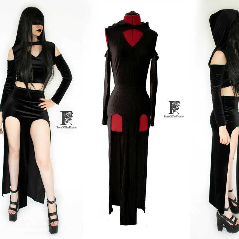 Dress Style Dark Velvet Gothic main image 0