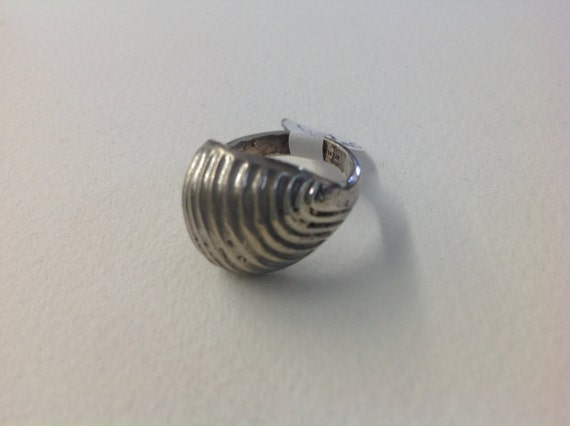 Sterling Silver Ring, Vintage Ring, Ball Ring, Bo… - image 1