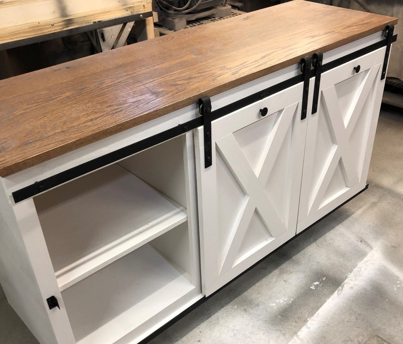 Weathered Oak Beverage Bar FREE SHIPPING Etsy