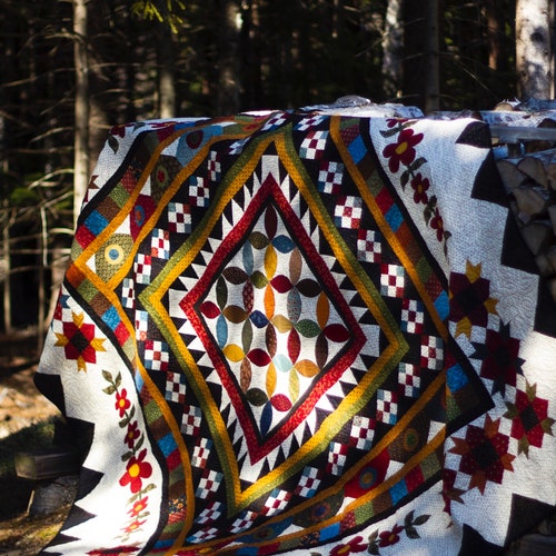 Quilt Pattern digital Downloadable Pdf of TOWN SQUARE GARDEN Etsy