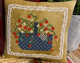 Aunt Lennie's Berry Basket Cross Stitch Pattern