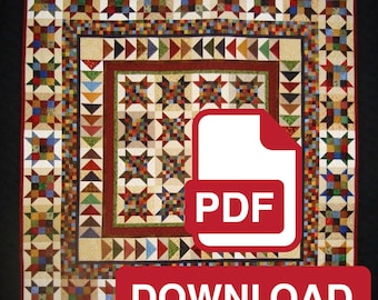 Square Dancing With The Stars Print-it-Yourself Pattern DOWNLOAD (PDF File)