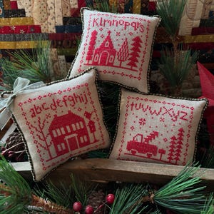 Christmas Sampler Trio (PDF) Cross Stitch Pattern