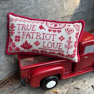 True Patriot Love Quaker Cross Stitch Pattern (PDF)