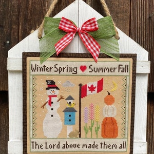 Four Seasons Cross Stitch Pattern (PDF)