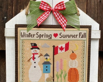 Four Seasons Cross Stitch Pattern (PDF)