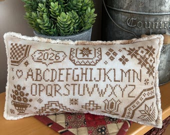 Alphabet Sampler Quaker (PDF) Cross Stitch Pattern