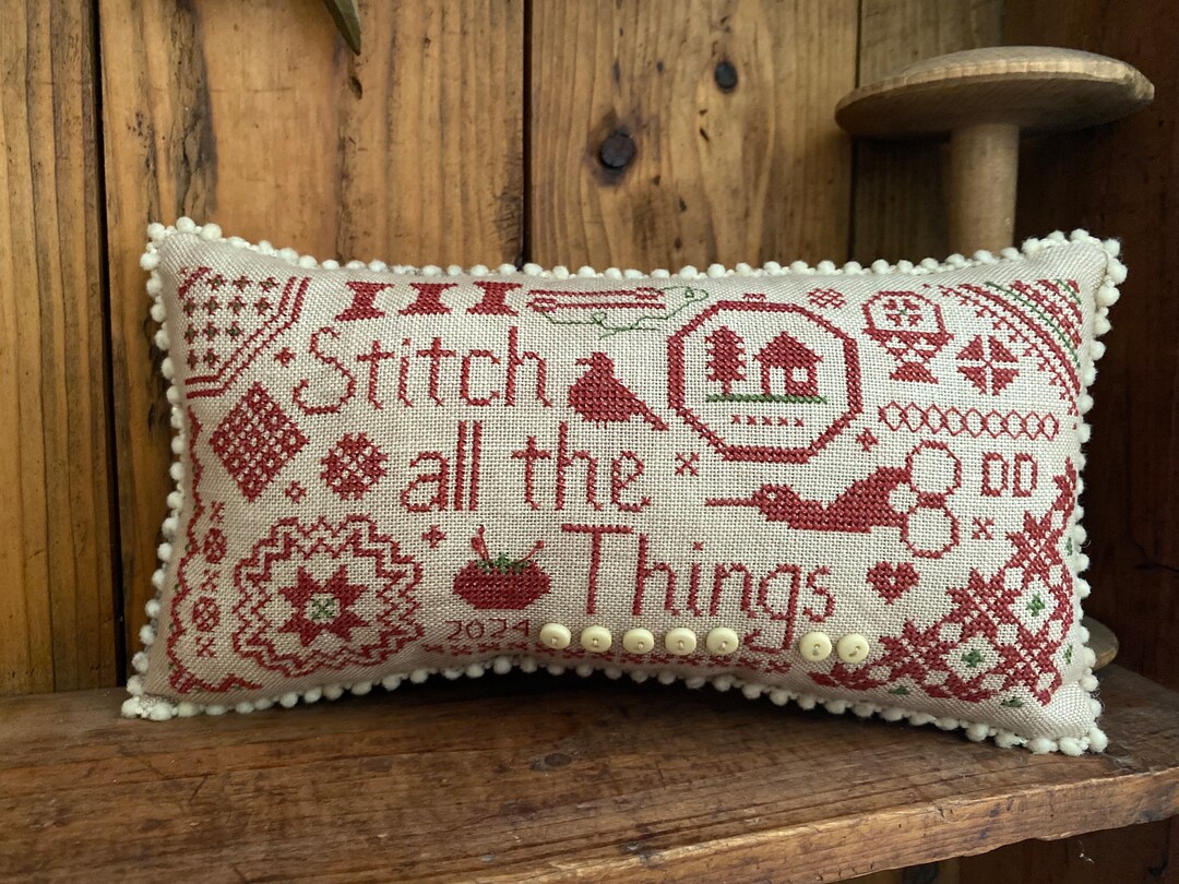Stitch All the Things Quaker (PDF) Cross Stitch Pattern - Etsy
