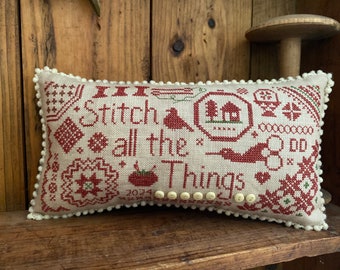 Stitch All The Things Quaker (PDF) Cross Stitch Pattern