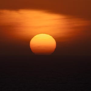 Close-Up Sunset Fine Art Print | Golden Hour Wall Art | Nature Landscape Photo | Warm Sky | Minimalist Decor